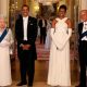 Reina Elizabeth II, Barack Obama, Michelle Obama y Príncipe Philip