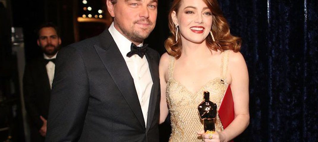 Emma Stone y Leonardo DiCaprio