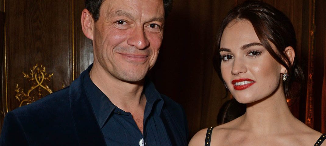 Dominic West y Lily James
