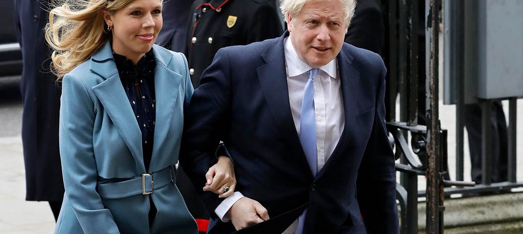 Boris Johnson y su esposa